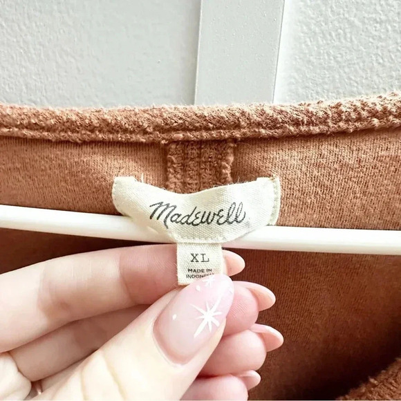 Madewell Rust Orange Full Length Textured Top SIze XS - Picture 4 of 5